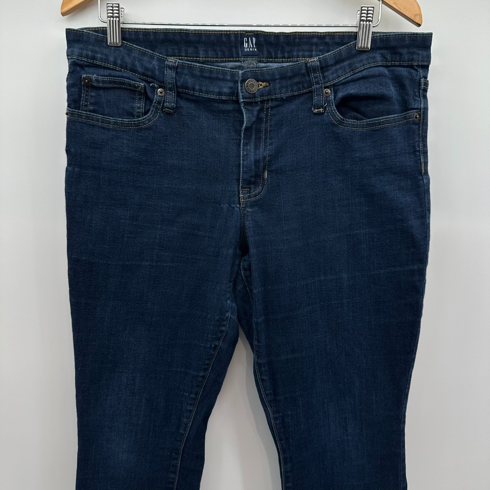 Gap Denim Jeans Womens 32 Regular Blue Legging Stretch Mid Rise 5-Pocket Classic